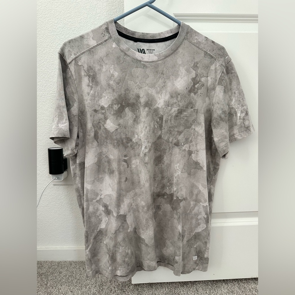 Marble Pattern Gray Short Sleeve Tee